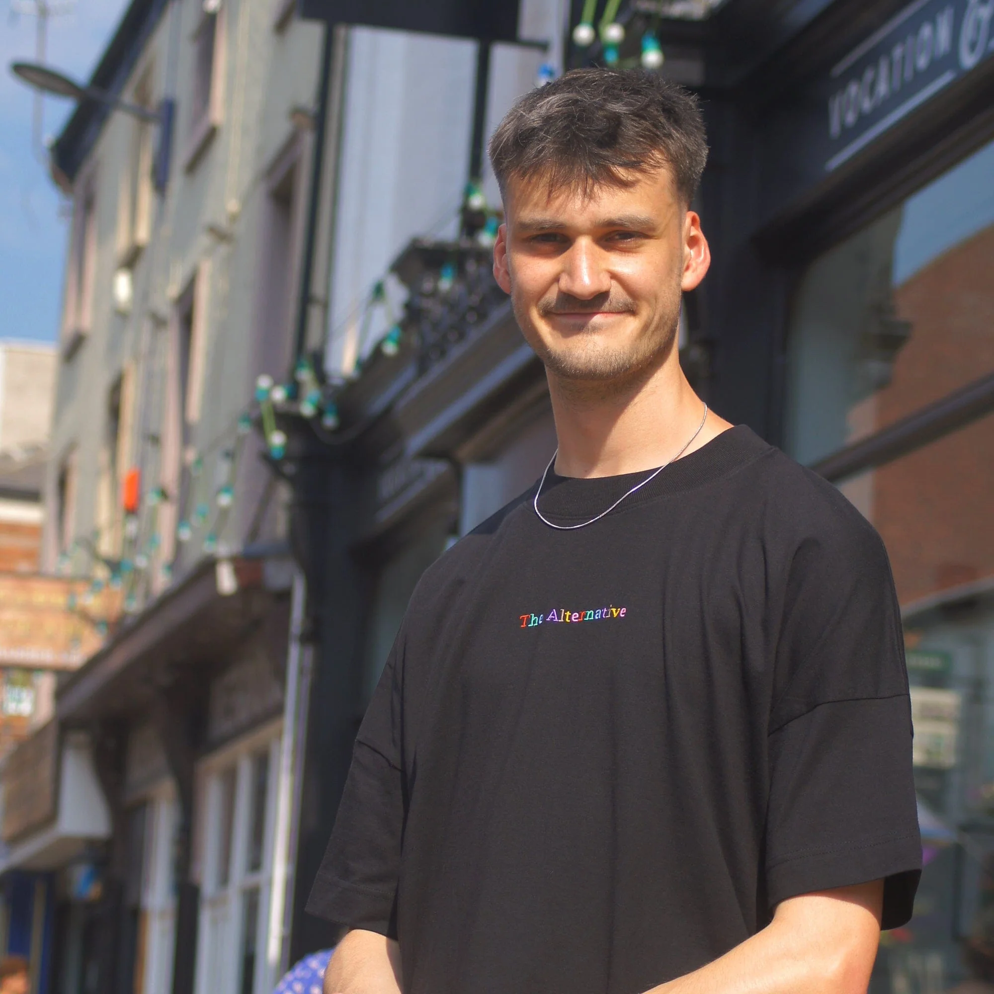 The Alternative Multicoloured Drop Shoulder T-Shirt - Image 7